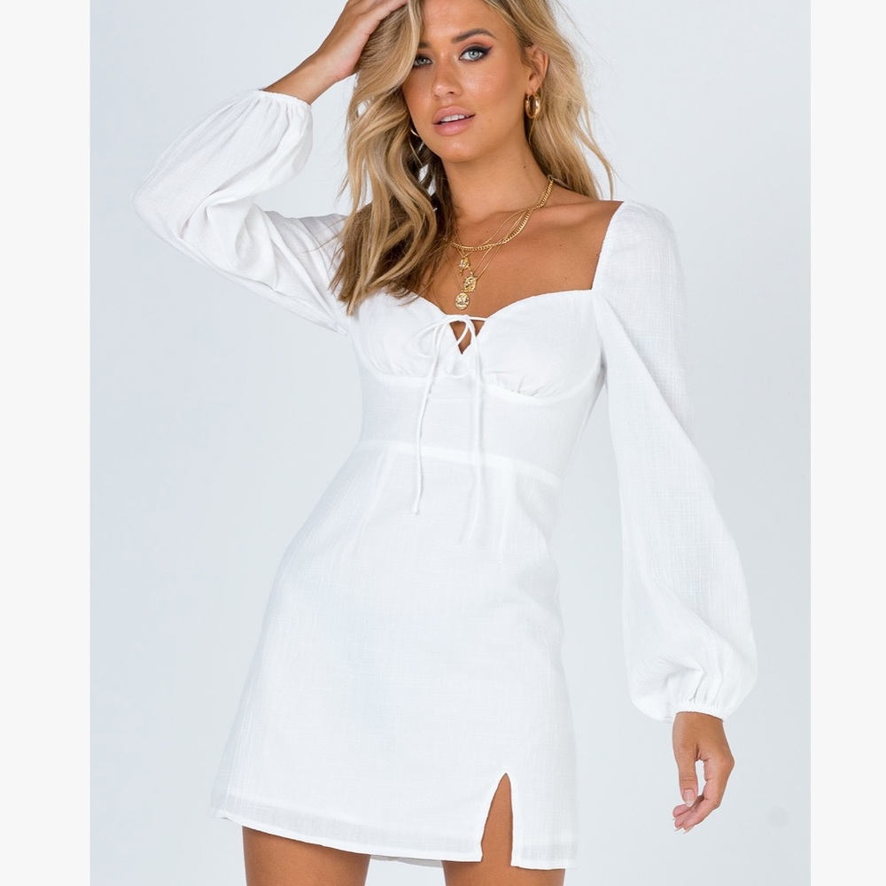 Alena White Mini Dress Princess Polly